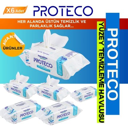 Proteco Yüzey Temizleme Havlusu 6 Adet